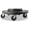 Rubbermaid Commercial Brute Quiet Dolly, 250 lb Capacity, 18.25 dia. x 6.63h, Black FG264043BLA - alternate 1